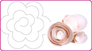 sagome-e-template-rose-di-carta