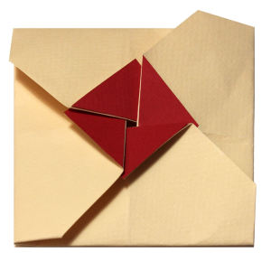 Busta origami quadrata Fronte Anteprima