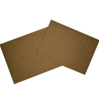 Base Kraft Semplice Cuori Esterno con Busta Portfolio