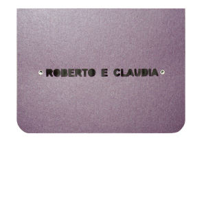 Nomi intagliati quadrata