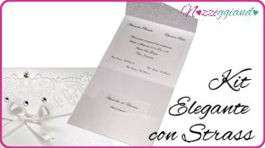 Prodotto link KIT - Partecipazione Elegante con strassi