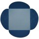 Busta Petali EMBOSS Interno Blu Portfolio